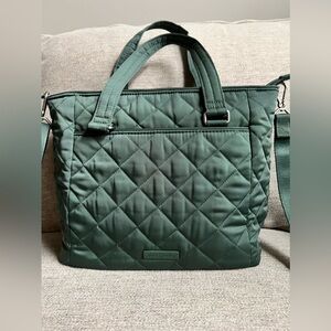 Vera Bradley Multi-Strap Shoulder Bag in Performance Twill Olive Leaf